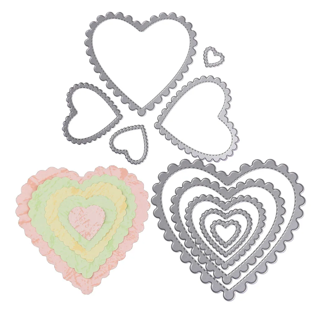 

Love Heart Flowers Leaf Circle Square Frame Metal Cutting Dies New 2018 Easter Christmas Stencils Scrapbooking Paper Cards DIY