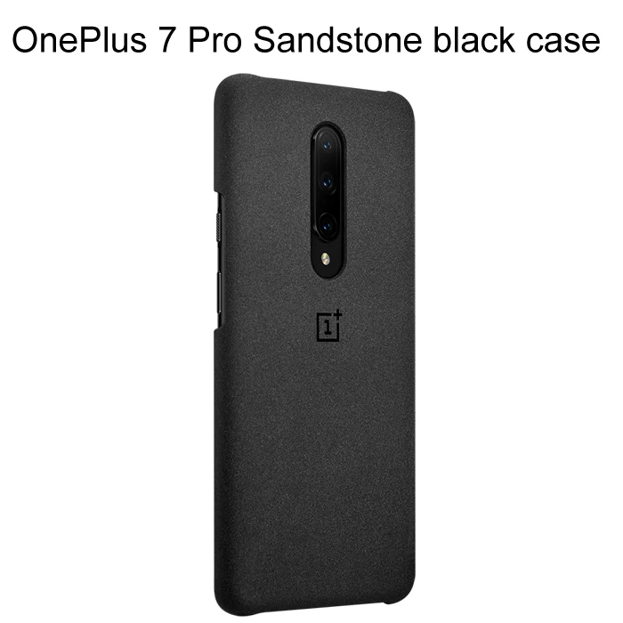 Официальный OnePlus 7 Oneplus 7 Pro 7T 7T Pro защитный чехол Karbon из углеродного песчаника нейлоновый бампер чехол задняя крышка оболочка - Цвет: 7pro Sandstone black