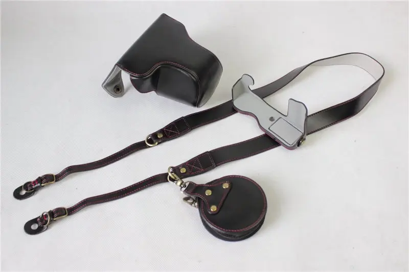 Черный/коричневый/Coffe камера кожаный чехол для Fuji Fujifilm XA5 X-A5(15-45 мм объектив) с сумкой для хранения нижняя открывающаяся крышка