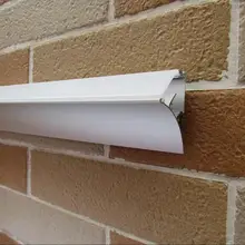 Молочный/прозрачный настенный анодированный алюминиевый профиль для светодиодного освещения для полосок 2 м/шт. 40 м/лот