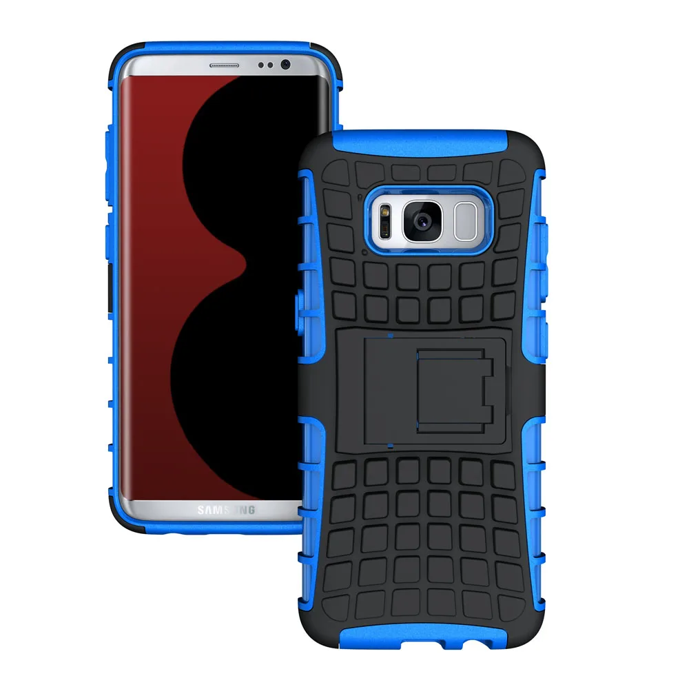 

Shockproof Hybrid Armor Case Dual Layer Anti-Slip Hard PC+Silicone Rubber Slim Fit Shell Cover For Samsung Galaxy S8/S8+ Plus @