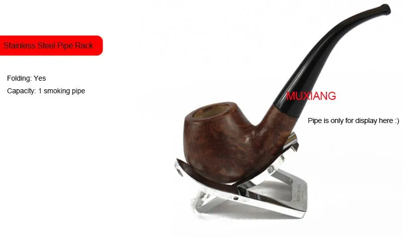 1 stainless steel folding pipe rack for 1 smoking pipe single pipe accessories