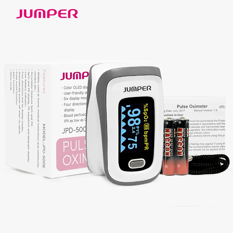 

Digital finger oximeter, OLED pulse oximeter display pulsioximetro SPO2 PR oximetro de dedo,oximeter a finger with carrying case