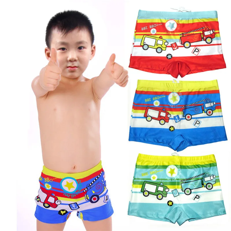 

Boy Swim Trunk Ages 3 To 10 Children Cartoon Car Swimsuit Summer Swimwear Kids Swimming Shorts Printed Toddler Boy Swimsuits