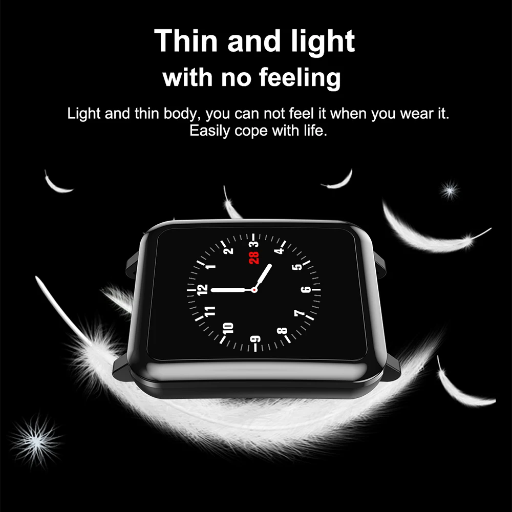 LEMDIOE Smart Watch For men women heart rate blood pressure monitor IOS Smartwatch Android IP67 Waterproof Sports smart wear