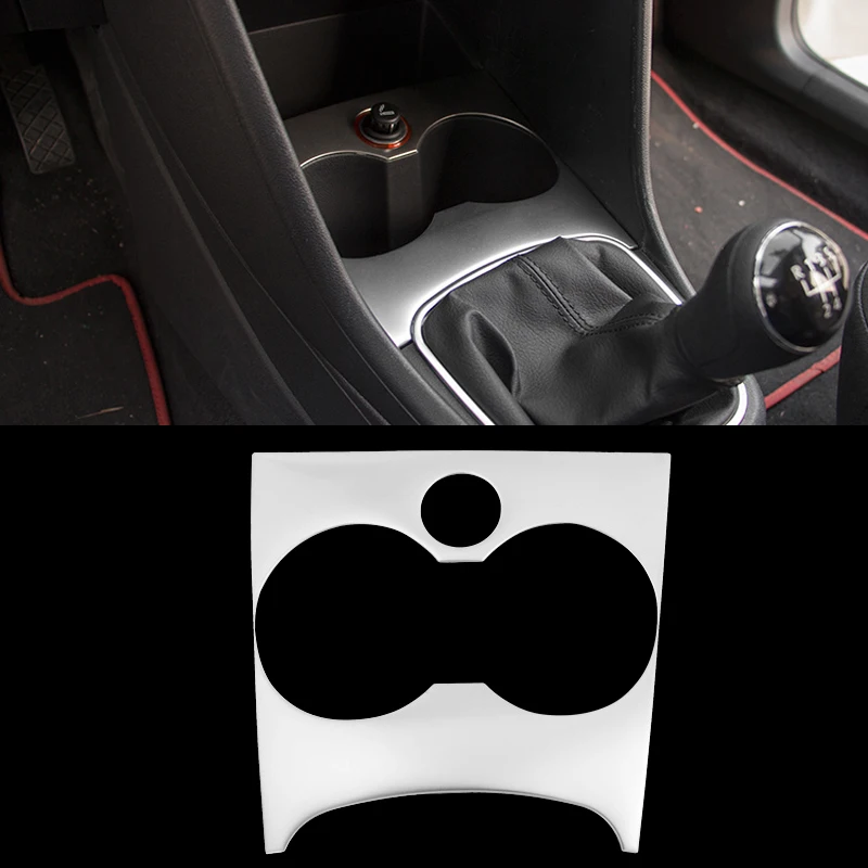 Car Styling Stainless Steel Console cigarette sequins font b Interior b font Chrome Trim Decoration For