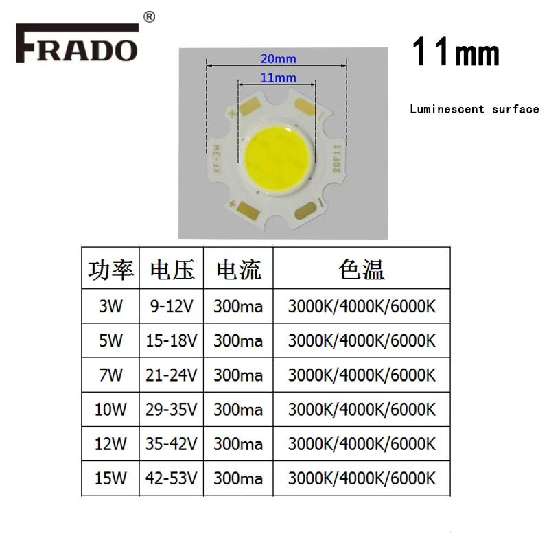 Новый Smuxi 3W5W7W20WSMD LEDCOB чип диоды высокой мощности шарик свет лампы для светодиодные