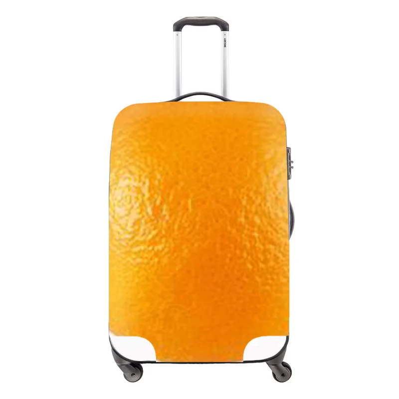 Модные фрукты багажные Чехлы для тележки чемодан эластичная водонепроницаемая защита багажа от грязи защитный чехол для 18-30 дюймов Чехол - Цвет: Бежевый