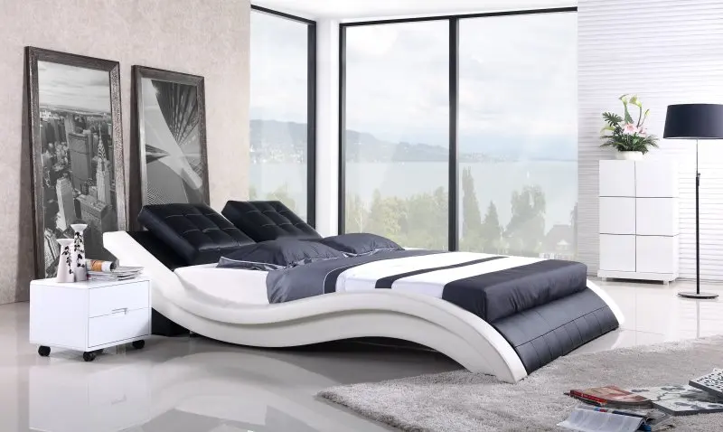 Rivet Camel Back Modern Contemporary Fabric Sleeping Bed