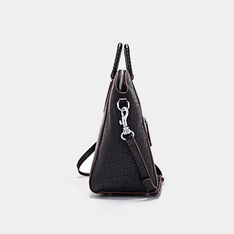 Stil Frauen yellow Muster Leder 2019 Handtasche Kuh Design Schwarzes Koreanische Mode Alligator Schulter CUxwq7z8x