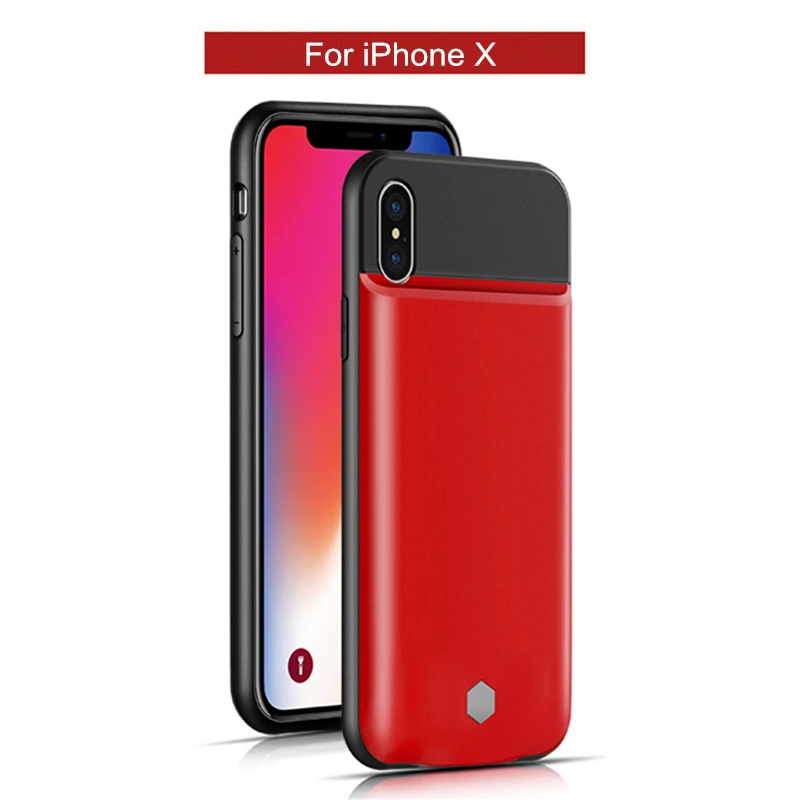 

5000mAh Battery Charger Case For iPhone X 3500mAh Ultra Thin External Backup Power Bank Back Cover For iPhone X