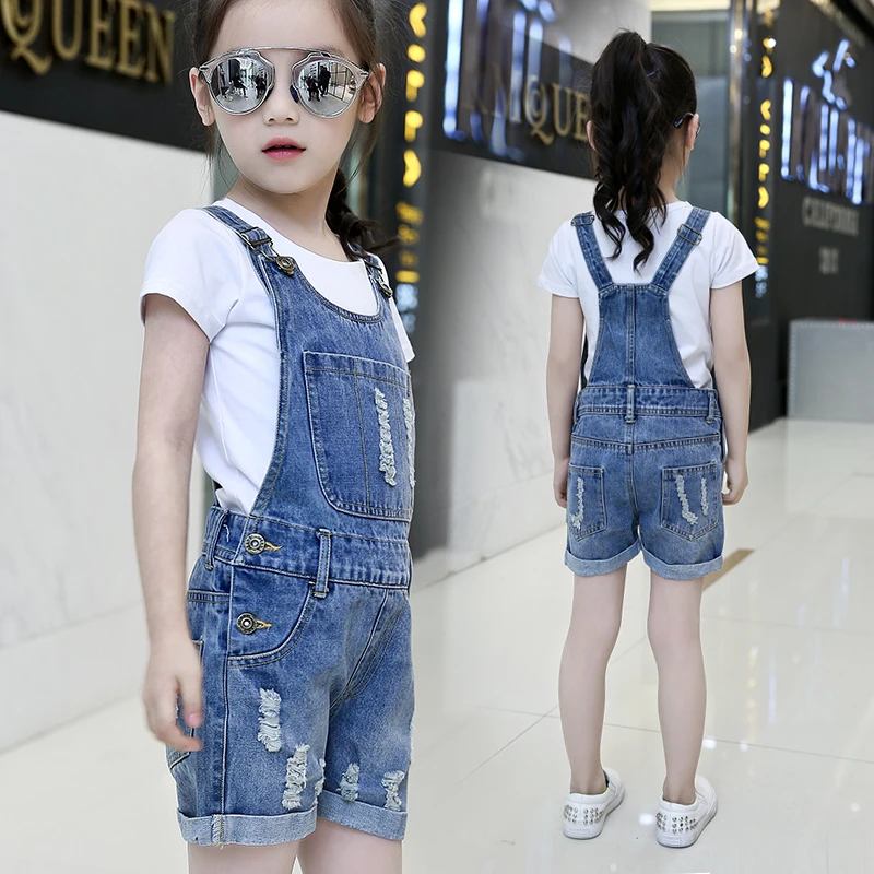 

Children Girls Summer Denim Shorts Romper Overalls Jumpsuit For Teens Kids Girls Jumpsuits 4 6 7 8 10 9 12 Years Old New 2018 45