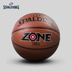 Оригинальный SPALDING Мужской Баскетбол № 7 NBA тренд серии зона территории крытый и открытый PU баскетбол 74-508Y