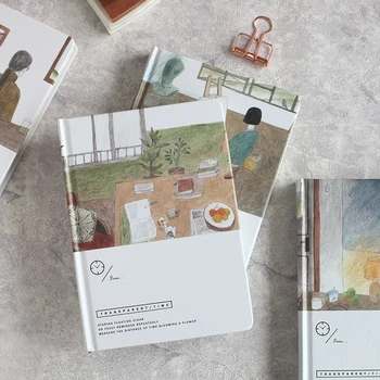 

Artisy Hard Cover Color Page Notebook Girls Monthly Weekly Planner Diary Book Student Stationery School Office Supplies