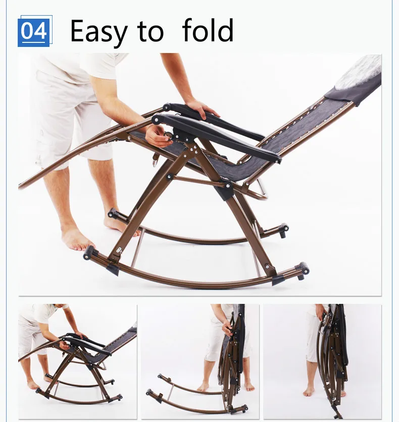 Top Promotion modern fashion high quality luxury leisure  folding rocking outdoor chair balcony chair  free shipping 18