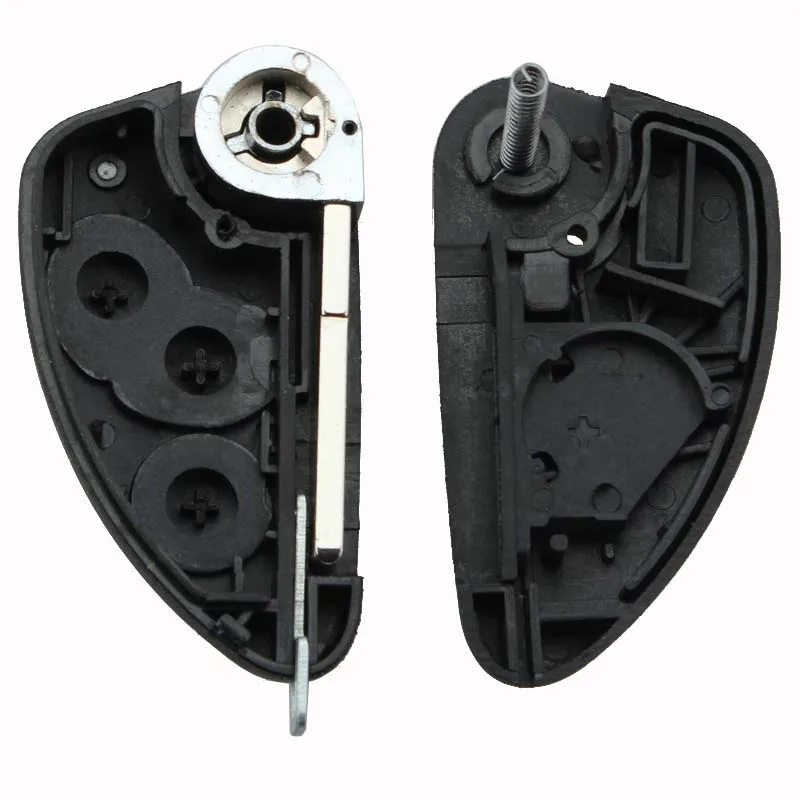 Folding Flip 3 Buttons Remote Car Key Fob Cover Case for Alfa Romeo 147 156 166 GT JTD TS Car Replacement Key Shell