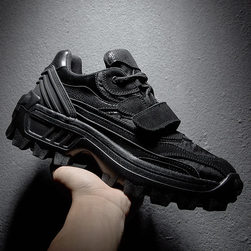 Buy Genuine leather Men Sneakers Thick Sole Platform