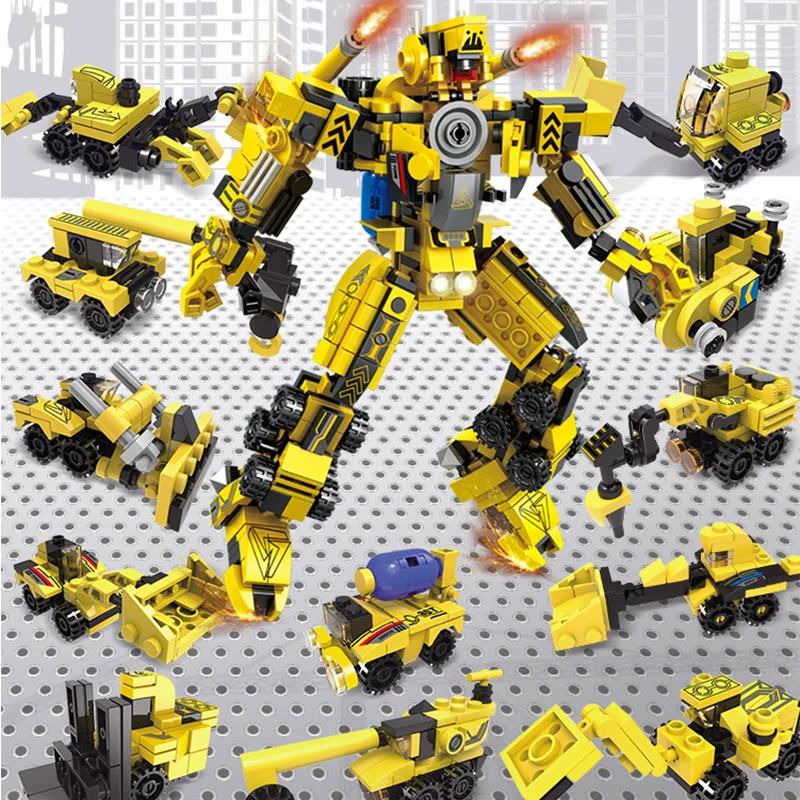 

24in1 Transformation Serie Building Blocks Set Robot Car Truck Model Deformation figure Toys Compatible Legoings Kids gift Boys