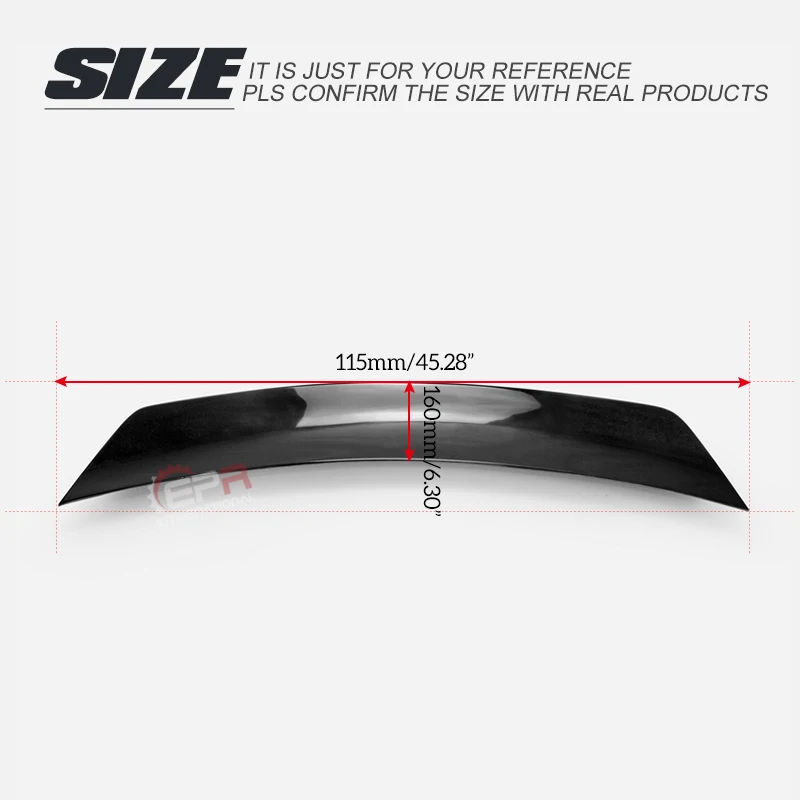 FRP Rear Wing Lip For Kia Stinger EPA Style Glass Fiber Rear Spoiler Body Kit Tuning Trim For Stinger Racing Part