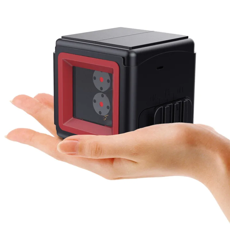 

Portable Red Light 2 Line 1 Point Cube Laser Level Cross-line Laser With Self-leveling Inclination And Level Lock Function New