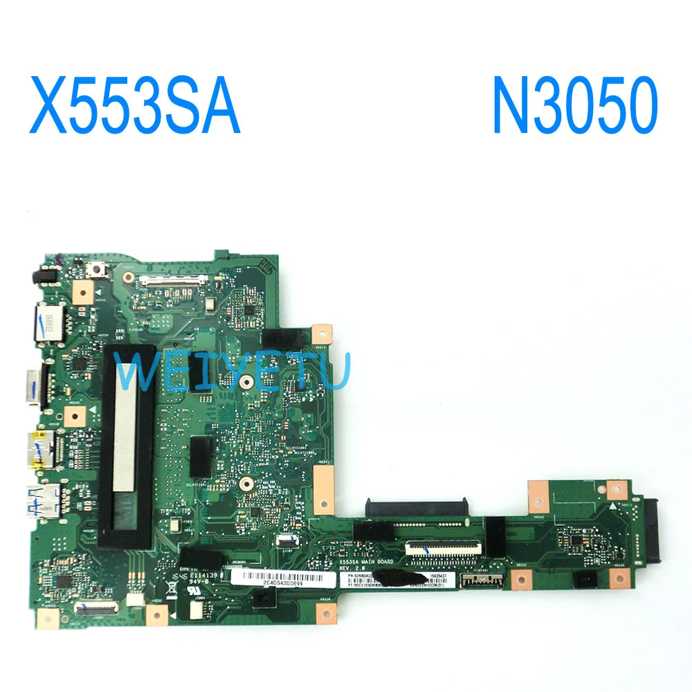 X553SA Motherboard For ASUS X553SA Laptop X553SA X553S Laptop Mainboard With Intel N3050CPU 60NB0AC0-MB1050 REV 2.0 Tested X553SA Motherboard For ASUS X553SA Laptop X553SA X553S Laptop Mainboard With Intel N3050CPU 60NB0AC0-MB1050 REV 2.0 Tested