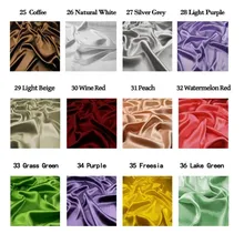 Цвет № 25-48, продается Лот(6 м/лот), 19 мм, шелковая ткань шармёз(тонкий атлас), чистый цвет