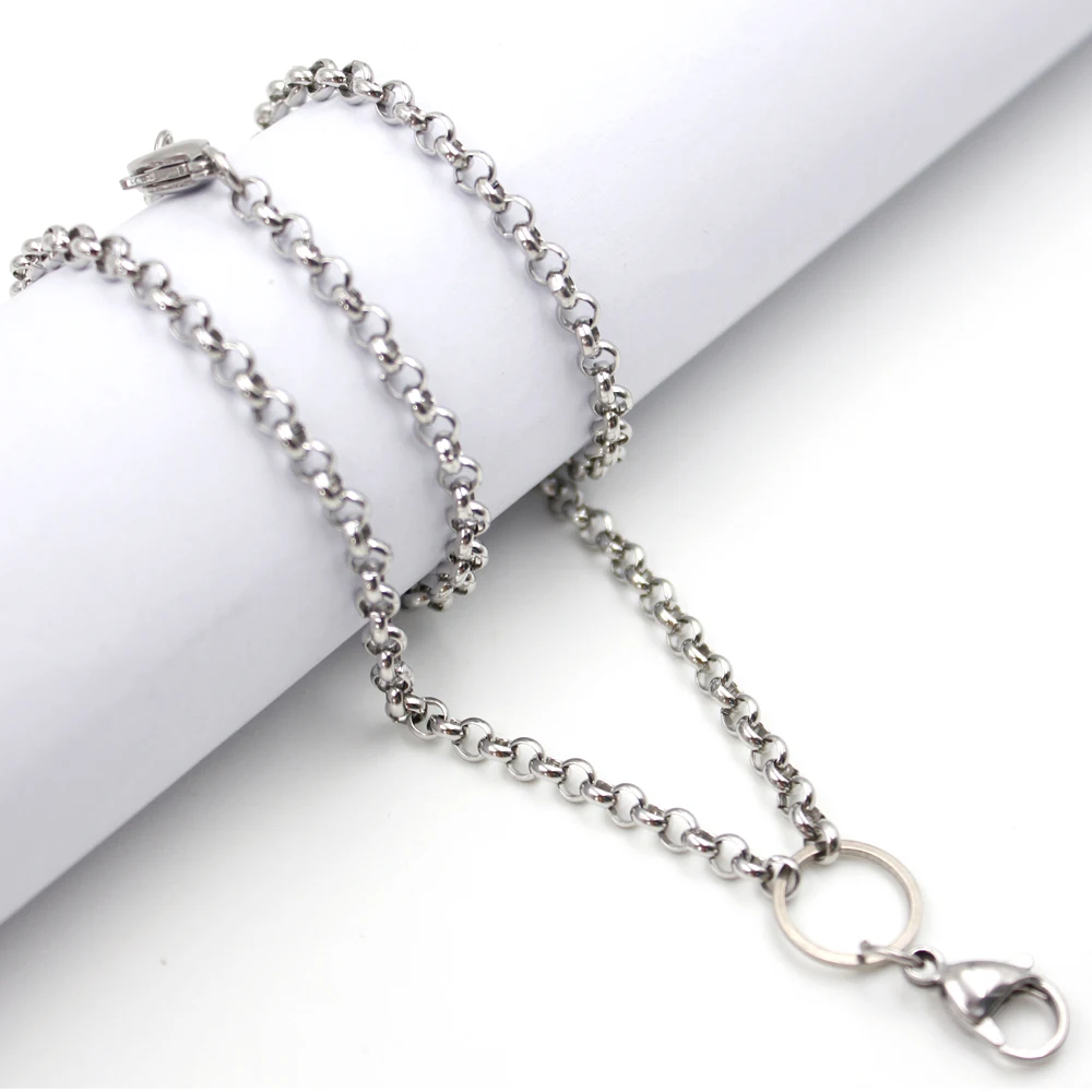 Лидер продаж модное круглое кольцо из нержавеющей стали длина 24 дюйма (60 см)