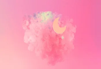 

Laeacco Pink Cotton Candy Clouds Moon Star Scene Baby Photography Backgrounds Customized Photographic Backdrops For Photo Studio
