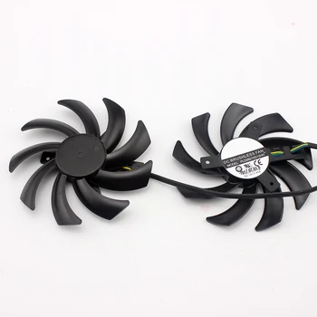 

NANILUO 2pcs/lot For XFX For Dataland For SAPPHIRE R9 270A 280 285 370X 290X 380X 390X PLD09210S12HH 12V 0.40A 86mm GTX760 Fan