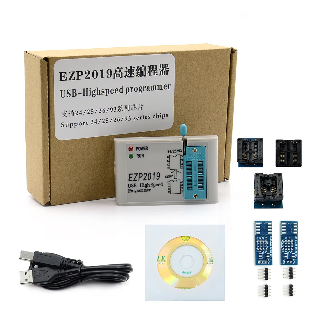 

Hot Selling EZP2013 High-speed USB SPI Programmer Support 24 25 93 EEPROM 25 Flash BIOS Chip EZ92010 EZP2019 New Arrival