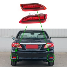 Buy 1 set Rear Bumper Reflector Lights For Toyota Corolla 2011-2012 For Lexus CT200h 2011-2013 Parking Warning Brake light Tail Lamp Free Shipping