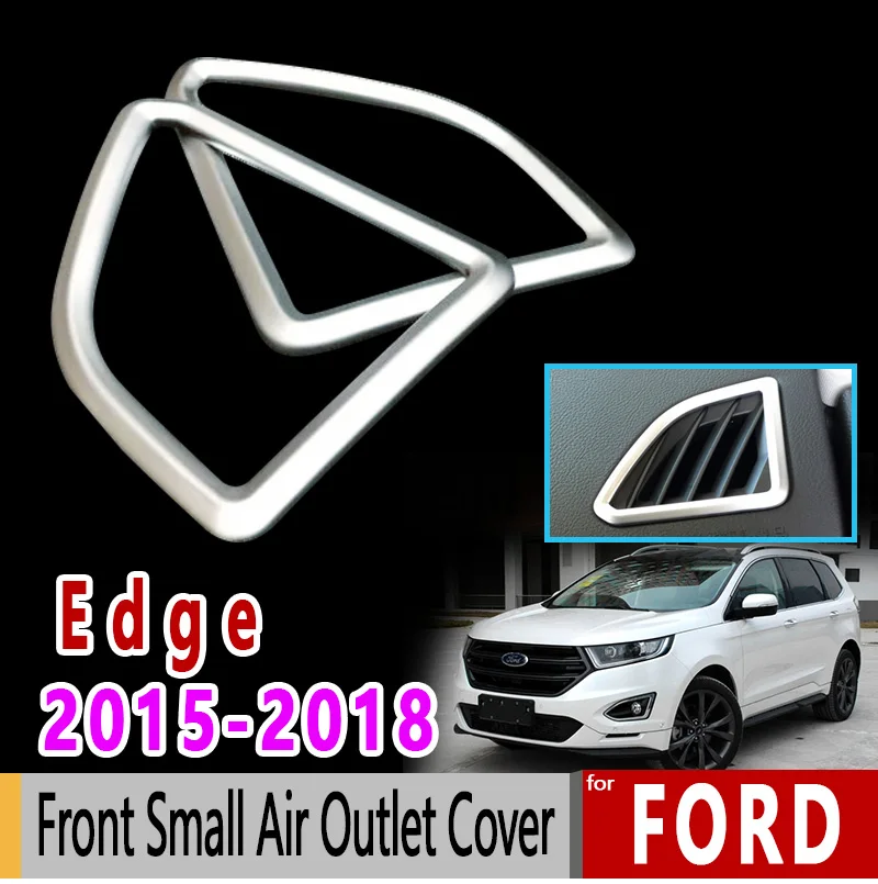 Для Ford Edge Endura Chrome спереди небольшой воздушный крышка розетки Роскошные Высокое качество 2015 2016 2017 2018 аксессуары автомобиль Стикеры