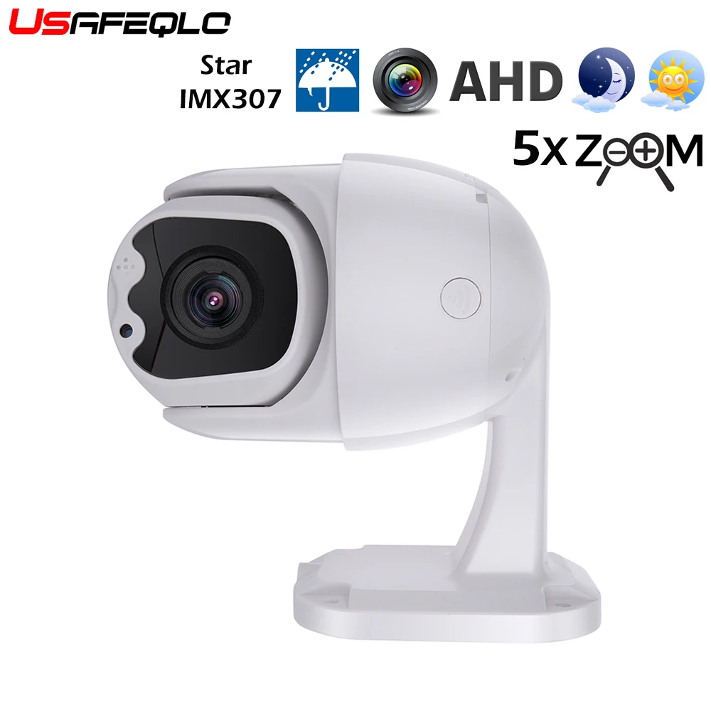 Купольная камера видеонаблюдения AHD 1080P PTZ поворот 2 7 ~ 13 5 мм кратный зум ИК 30 м IP66