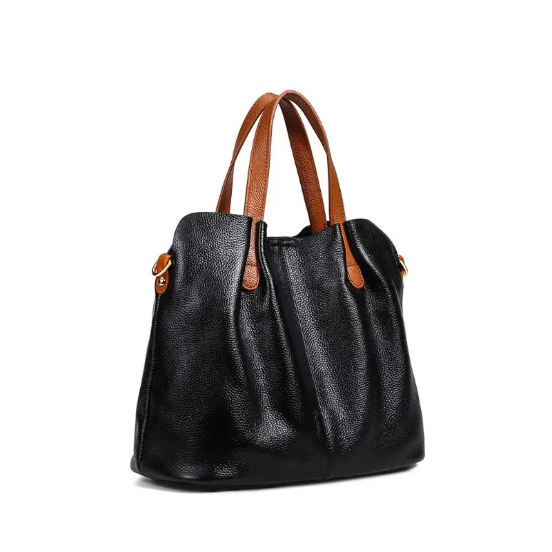 

Genuine Leather Satchel Handbag Crossbody Shoulder Bag Tote Purse with Inner Bag for Women Beach Travel Party Use Supplies