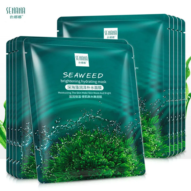 

Seaweed Brightening Hydrating Skin Care Oil Control Mask Whitening Shrink Pore Anti Aging Anti Wrinkle Moistuizing Facial Mask