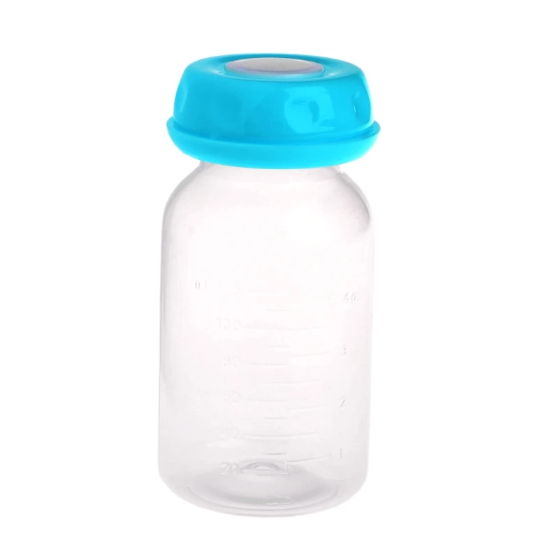 По уходу за ребенком детские 125 мл грудного молока бутылочки для кормления Коллекция хранения шеи широкая бутылка для хранения - Цвет: Синий