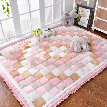 

A thick Plush household carpet Bedroom rectangular mat Creeping mats tatami