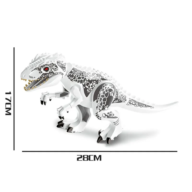 2 шт./лот Юрский Мир динозавров тираннозавр рекс строительные блоки детские игрушки