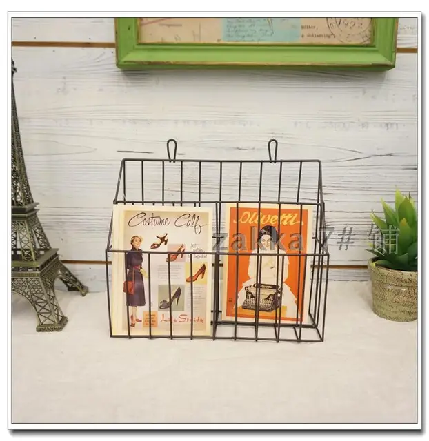 Do The Old European Style Garden Village Vintage Wrought Iron Wall Do The Old European Style Garden Village Vintage Wrought Iron Wall Mounted Magazine Rack