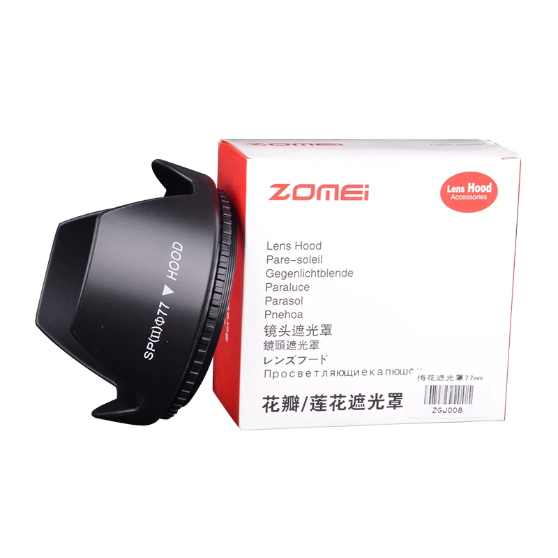 Camera Lens Hood 52mm Lotus for Nikon 18-55 Canon 50/1.8 Lens Accessories Thread Mounth Hood