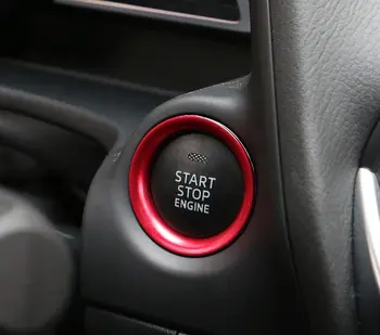 

Engine Start Button Auto Ring Car Sticker Fit For Mazda 3 CX4 CX5 CX 5 Axela CX3 Atenza Accessories Car Styling