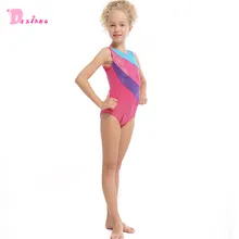 Платье для спортивных танцев для маленьких девочек гимнастическое леопардовое трико для девочек Детская Одежда для танцев для От 2 до 13 лет