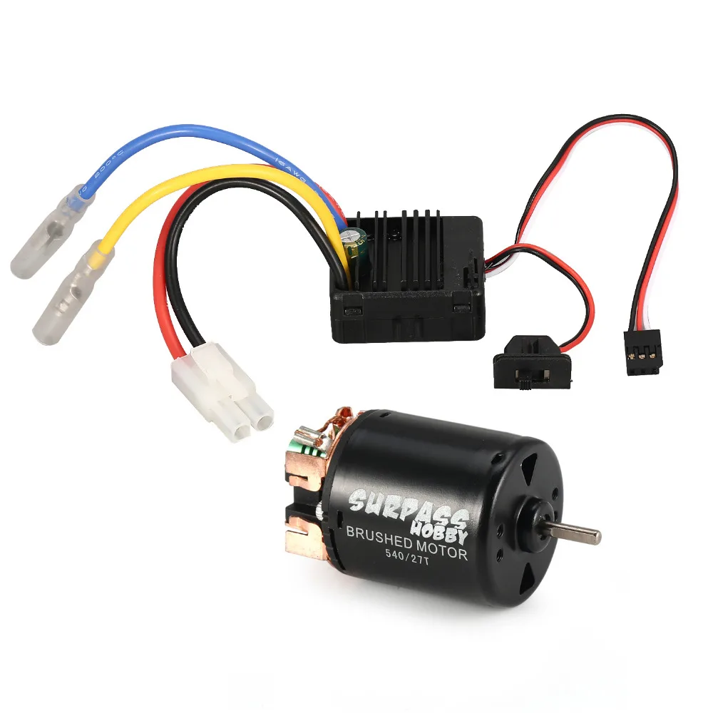 Мотор с щеткой Surpass Hobby 540 27T 60A ESC 5 В/2 а BEC для 1/10 RC гоночных внедорожников
