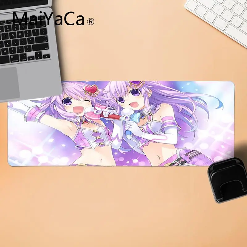 MaiYaCa винтажный классный Hyperdimension Neptunia аниме девушка большой коврик для мыши ПК компьютерный коврик прочный резиновый коврик для мыши