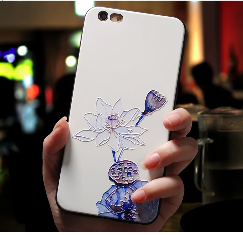 Чехол для телефона с изображением цветов лотоса iPhone XS Max XR 6 6s 7 8 Plus X прозрачный