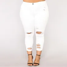 KLV/ женские джинсы; Новые однотонные брюки с карманами больших размеров; эластичные повседневные ботинки с дырками; укороченные брюки; узкие джинсы; 4,24