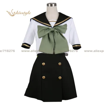 

Kisstyle Fashion Shakugan No Shana Burning-Eyed Shana White School Winter Uniform Clothing Cosplay Costume,Customized Accepted