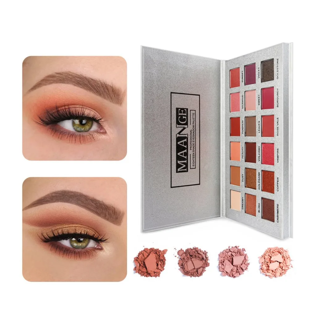 

18 Colors Eye Shadow Long Lasting Matte Diamond Glitter Eyeshadow Palette Professional Cosmetics Eye Beauty Makeup