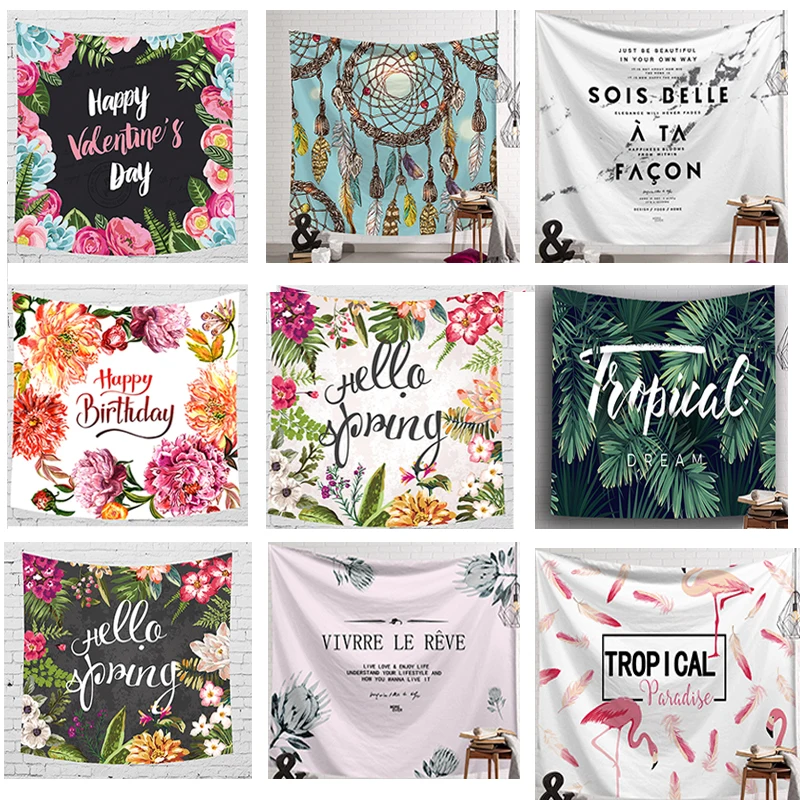 

Tapestry Wall Background Cloth 95x73cm New Style Pattern Birthday Party Valentine's Day Photo Decoration Background Lanyard