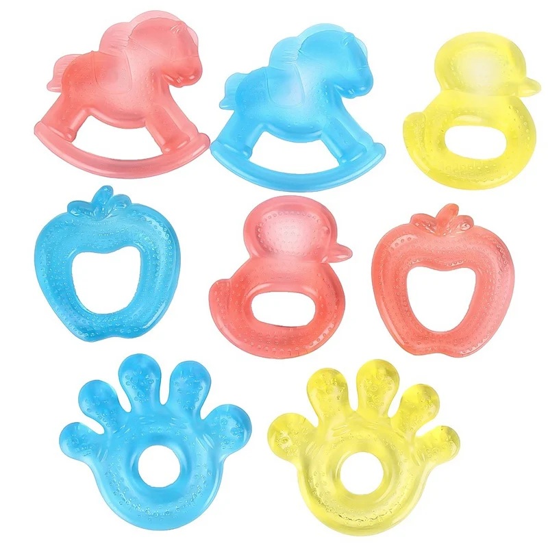 Random Baby Teether Water Filled Plam Shape Baby Silicon Teethers Food